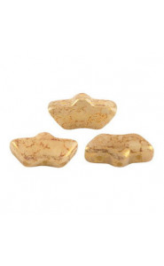 Les perles par Puca® Delos beads Opaque beige bronze 13010/15496